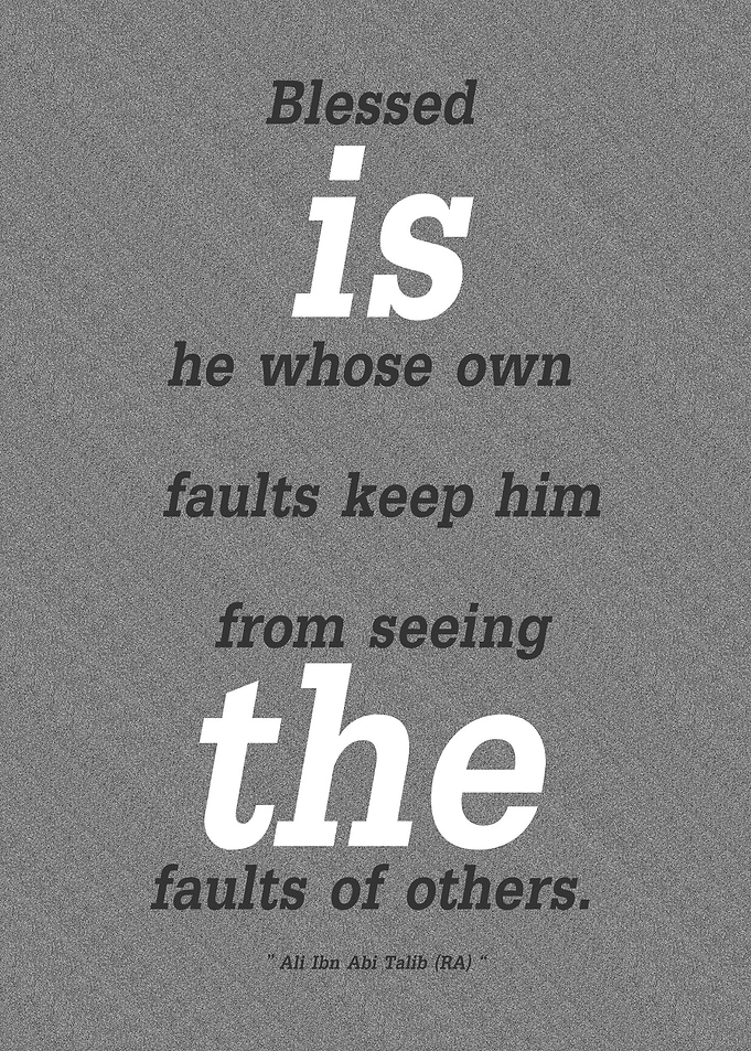 Blessed is he whose own
