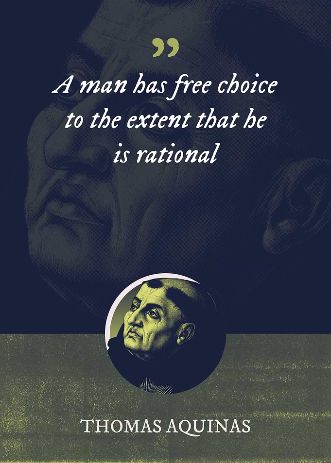 A man has free choice to