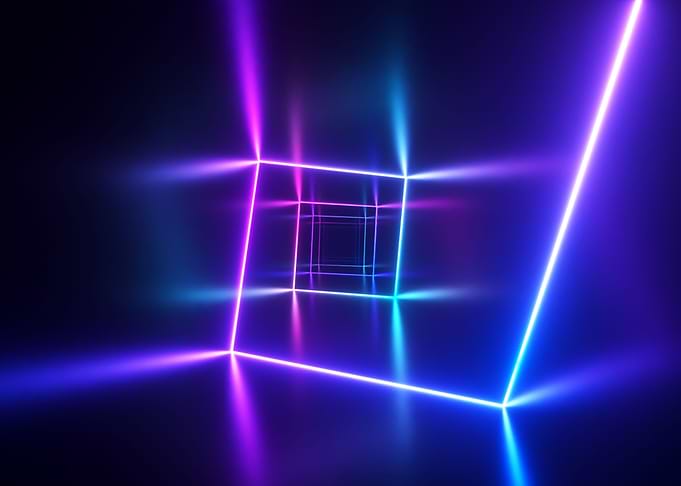 Neon ultraviolet lighting