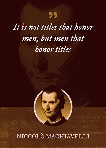 It is not titles that