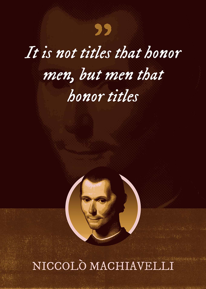 It is not titles that