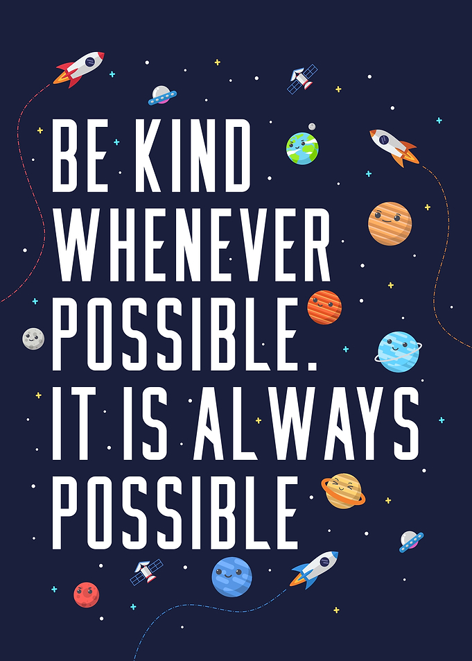 Be kind anytime