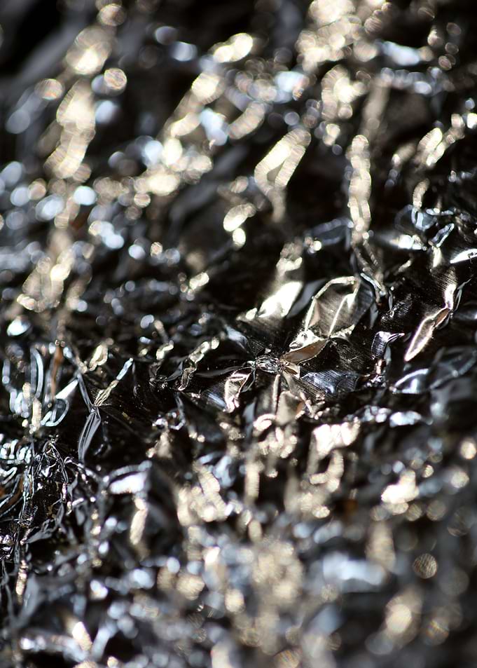 Alu folie closeup abstract