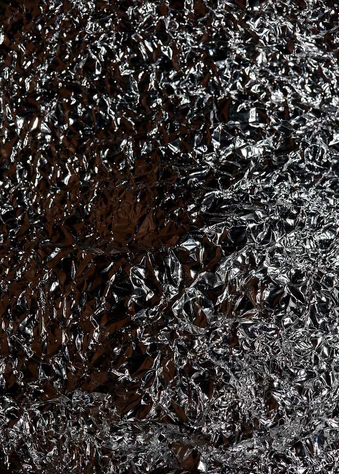Alu folie closeup abstract