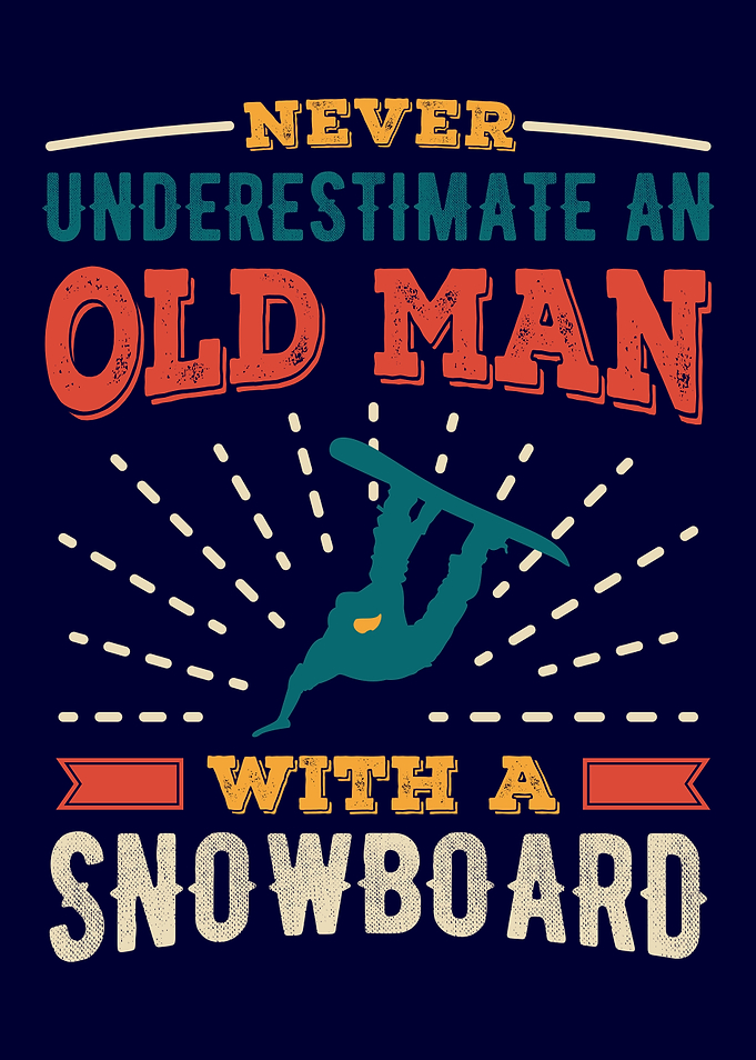 Old Man with a Snowboard
