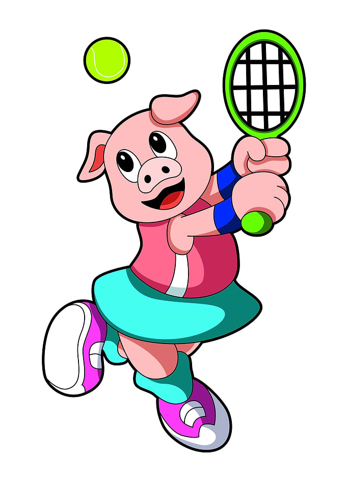 Pig Sports Tennis
