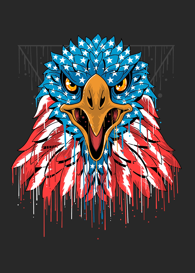 american flag eagle