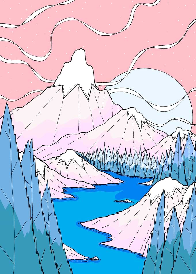 The ribbon winter winds