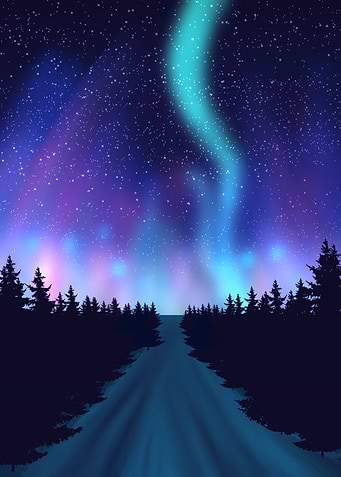 Sky night Aurora