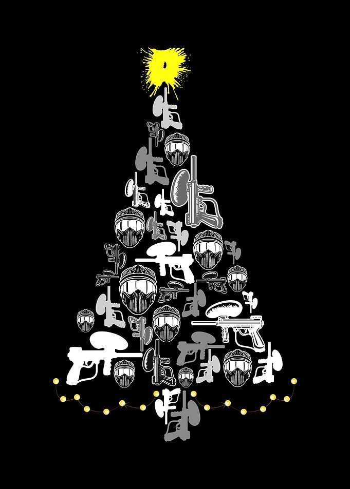 Paintball Christmas Tree