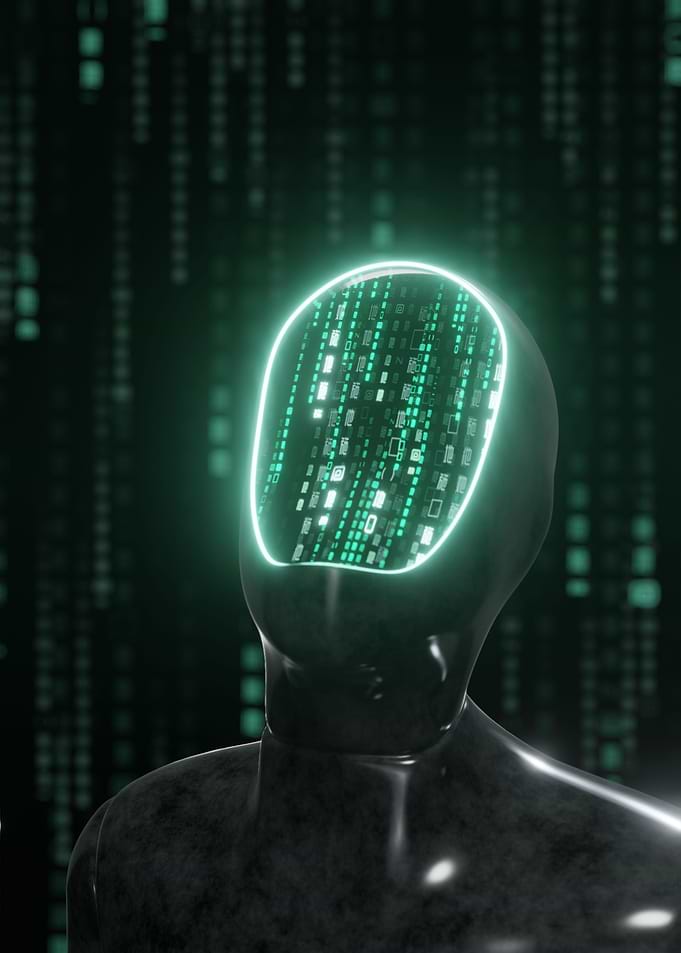 Green Matrix Portrait