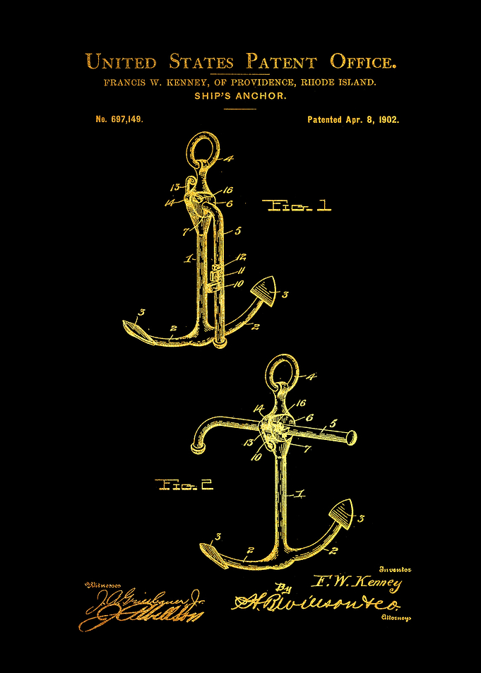 2 Ships Anchor Patent Pr