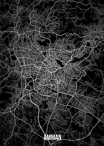 Amman Dark Map