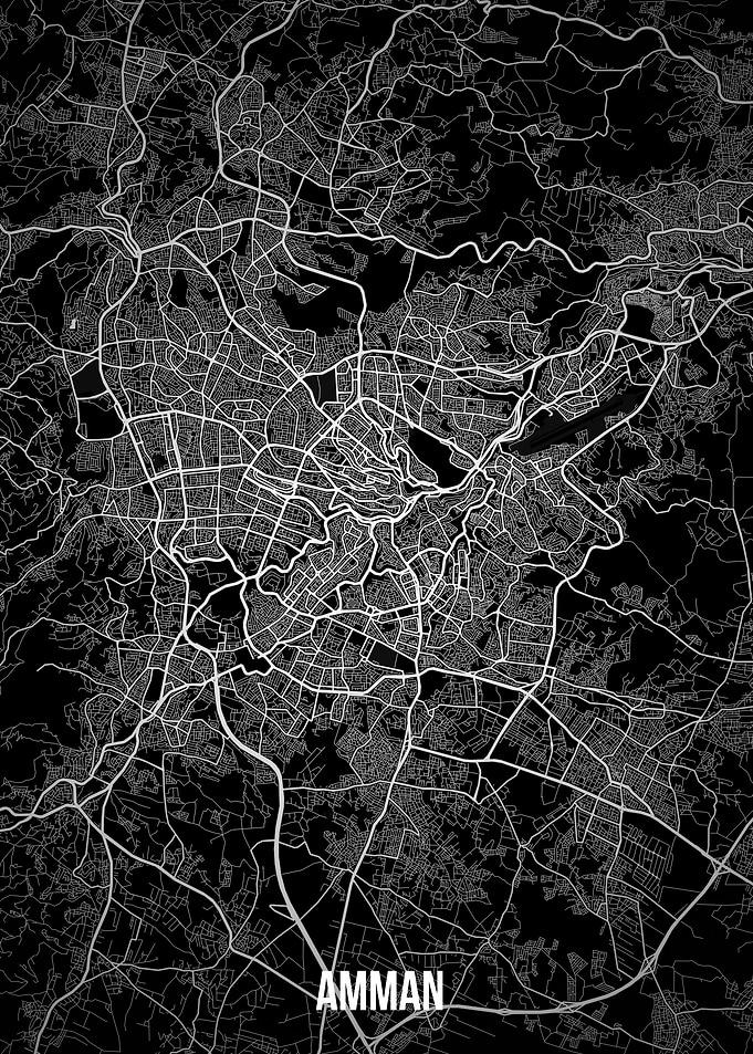 Amman Dark Map