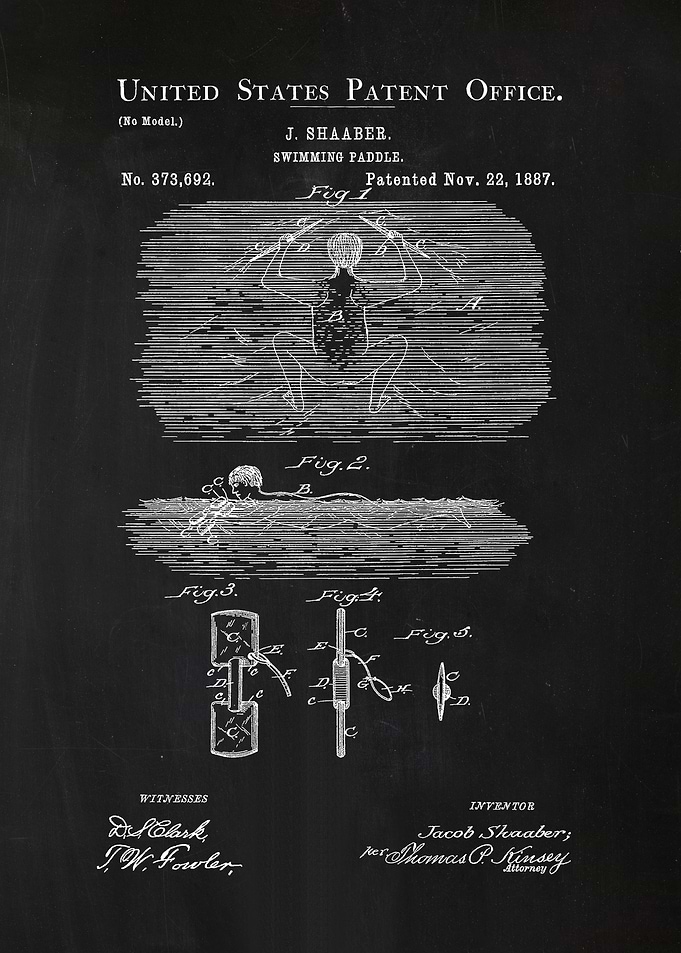 76 Swimming Paddle Patent