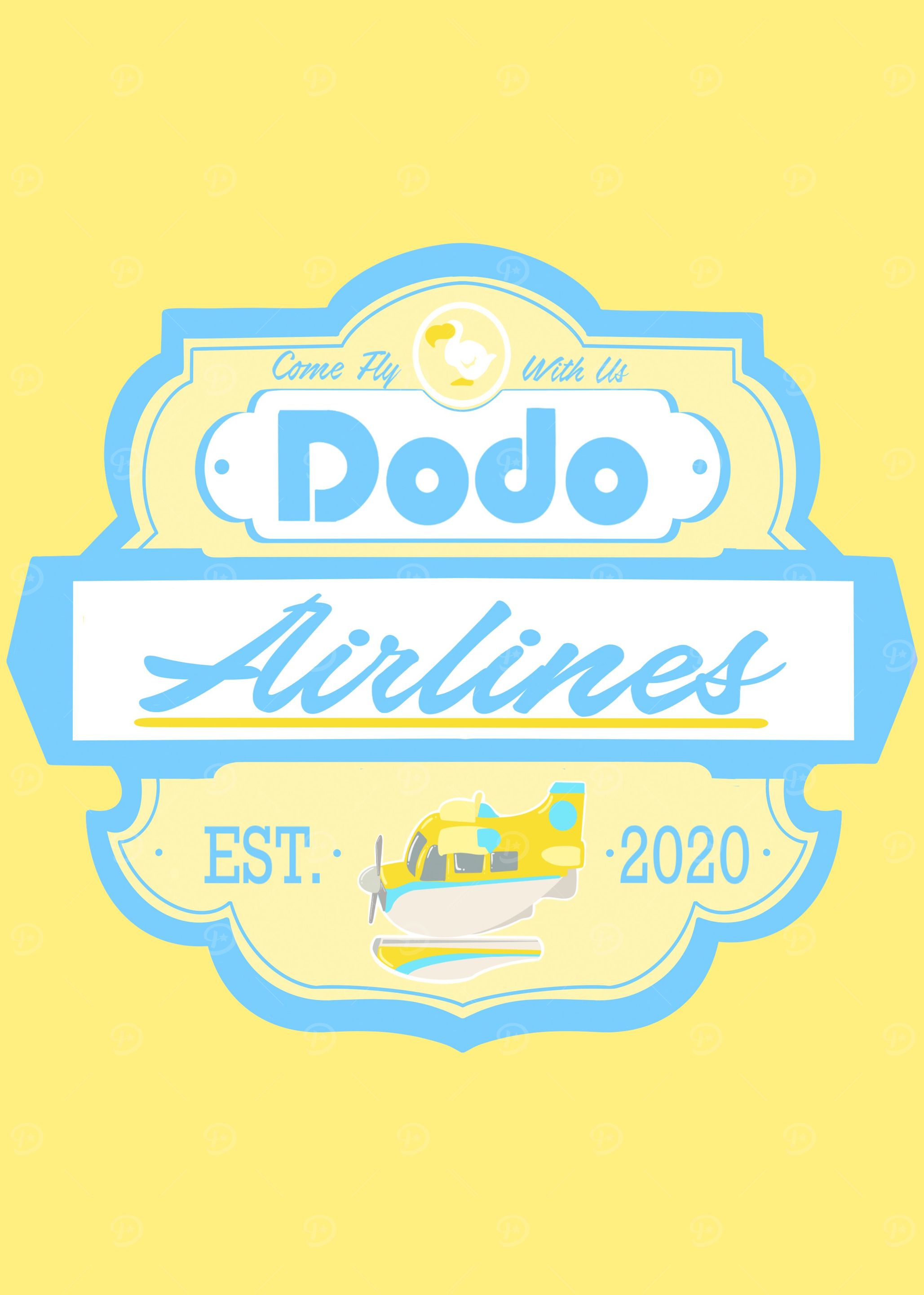 dodo airlines vintage sign