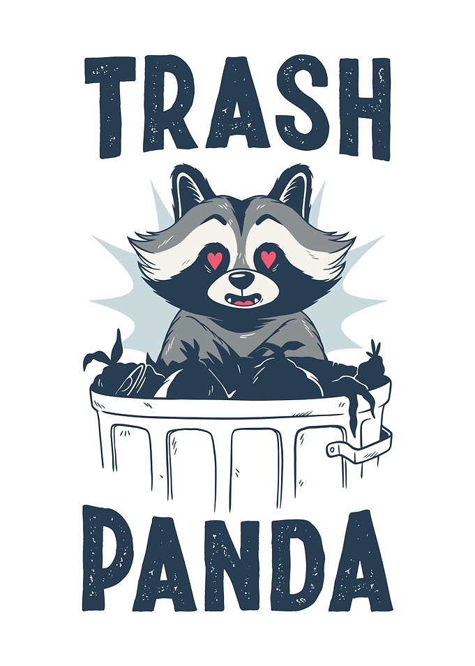 Trash Panda Raccoon Animal