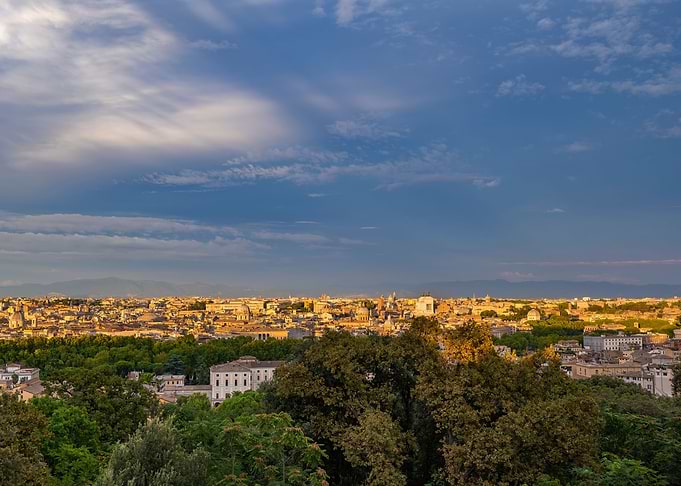 City of Rome at Sunset