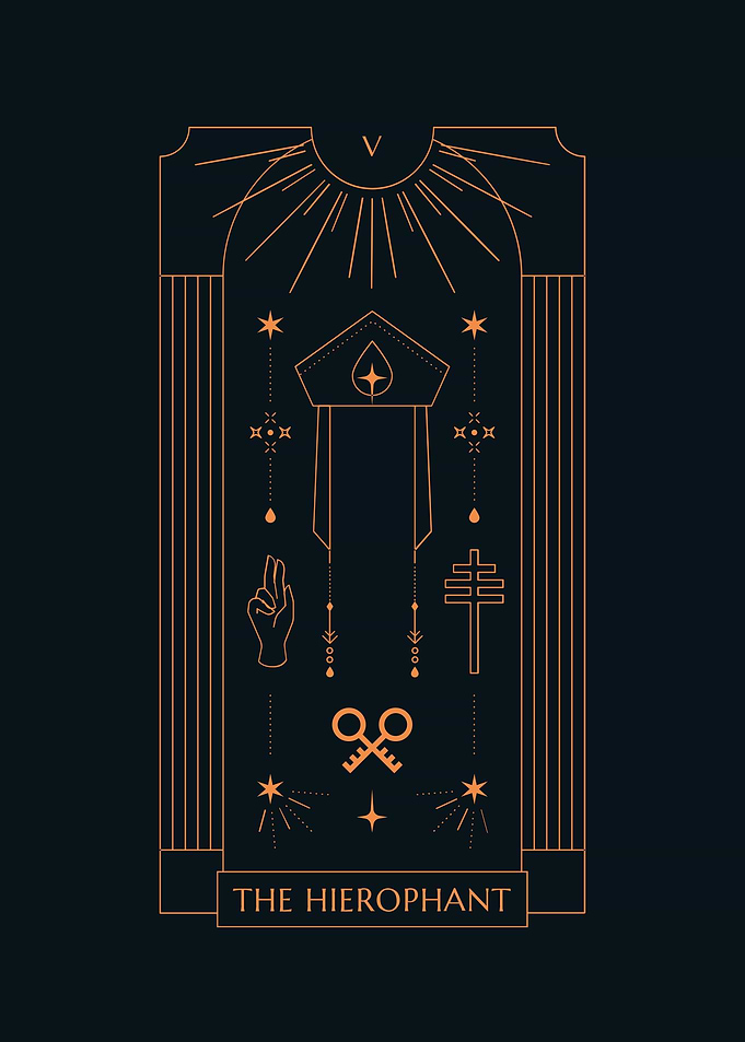 Black Tarot THE HIEROPHANT