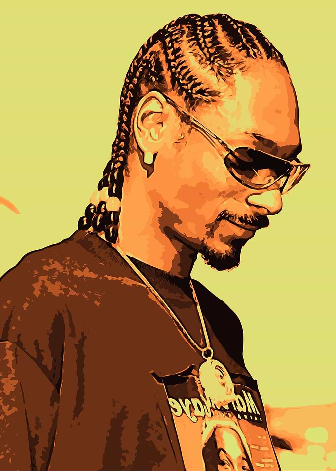 rapper Snoop Dogg art