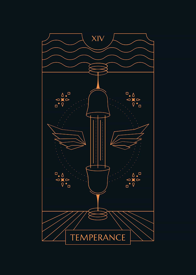 Black Tarot TEMPERANCE