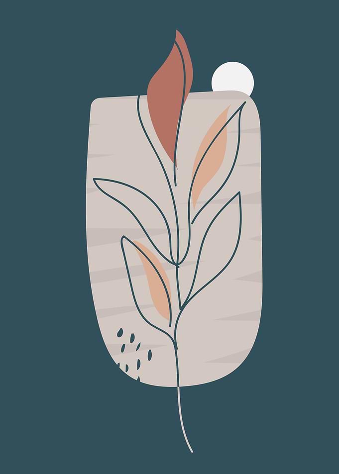 Botanical Plant Leaf Art