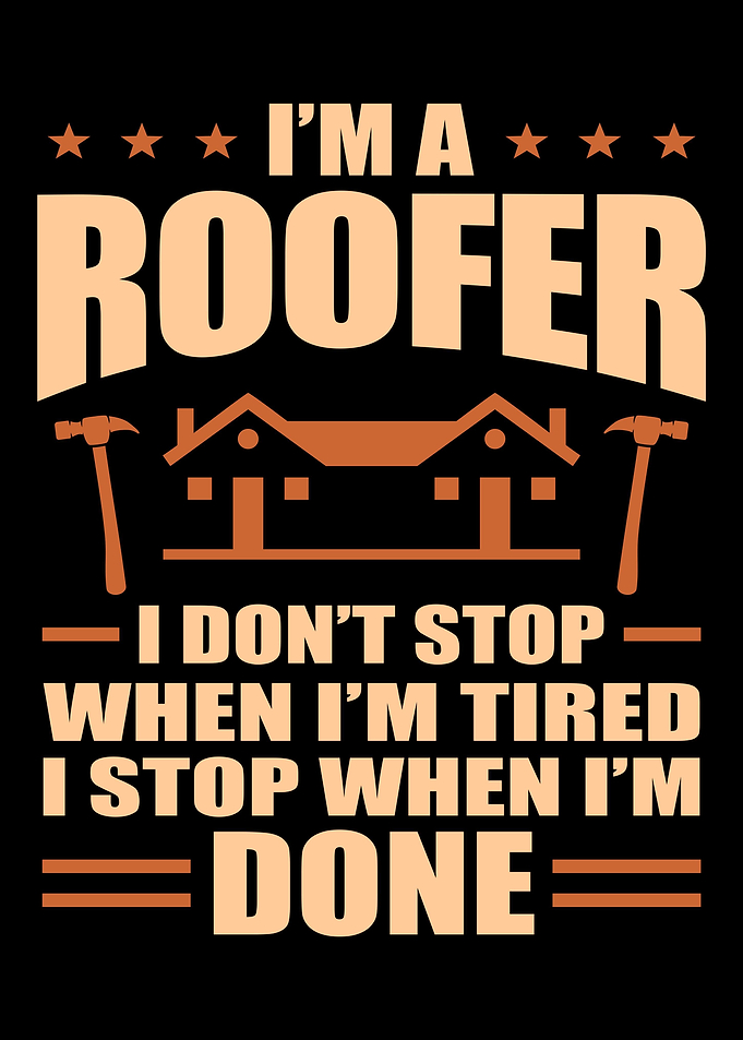 Roofer Motif Gift Idea