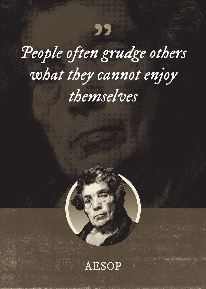 People often grudge others