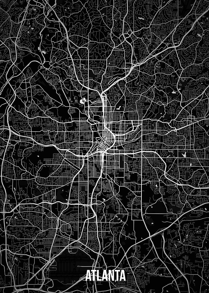 Atlanta Dark Map