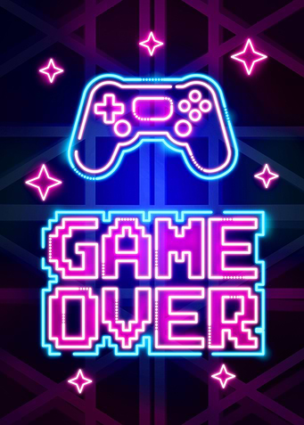 Game Over Quote Neon art