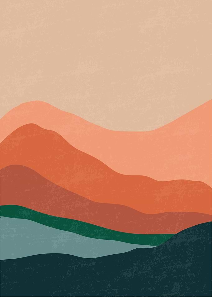 Mountain Layer Modern Art