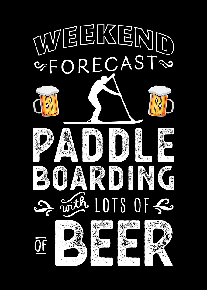 Paddleboarding Beer Gift