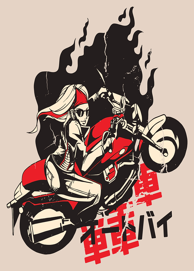 MOTORCYCLE GIRL DESIGN