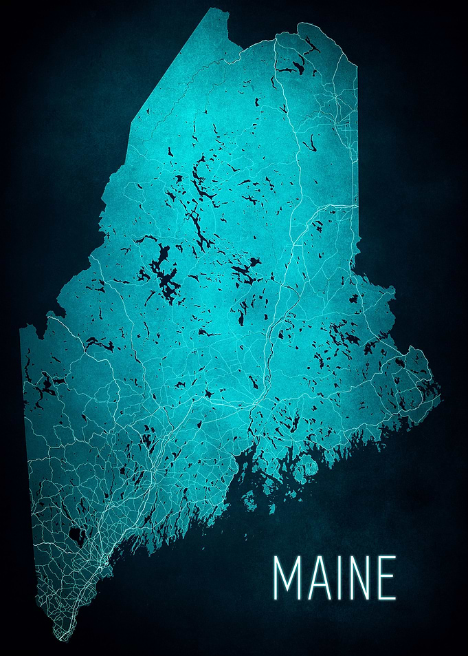 Maine State Map