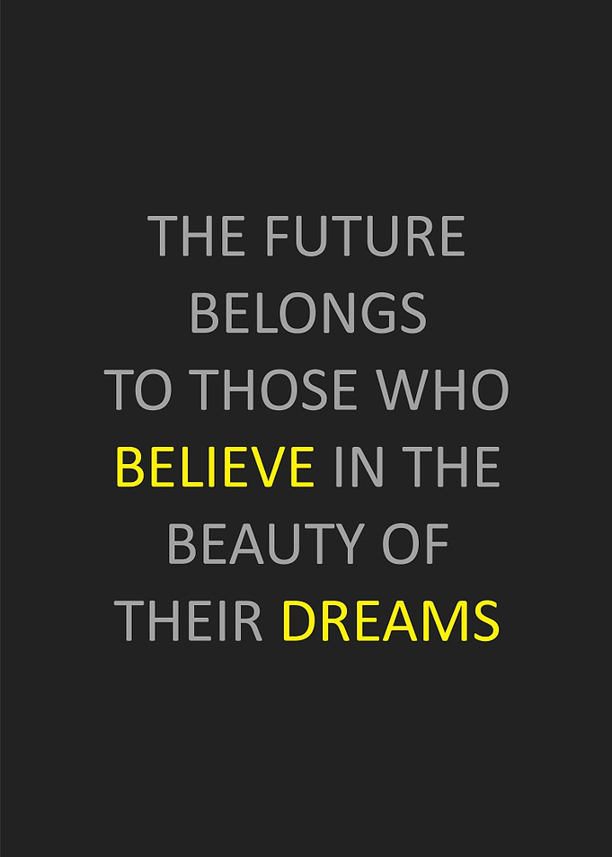 the future belongs to