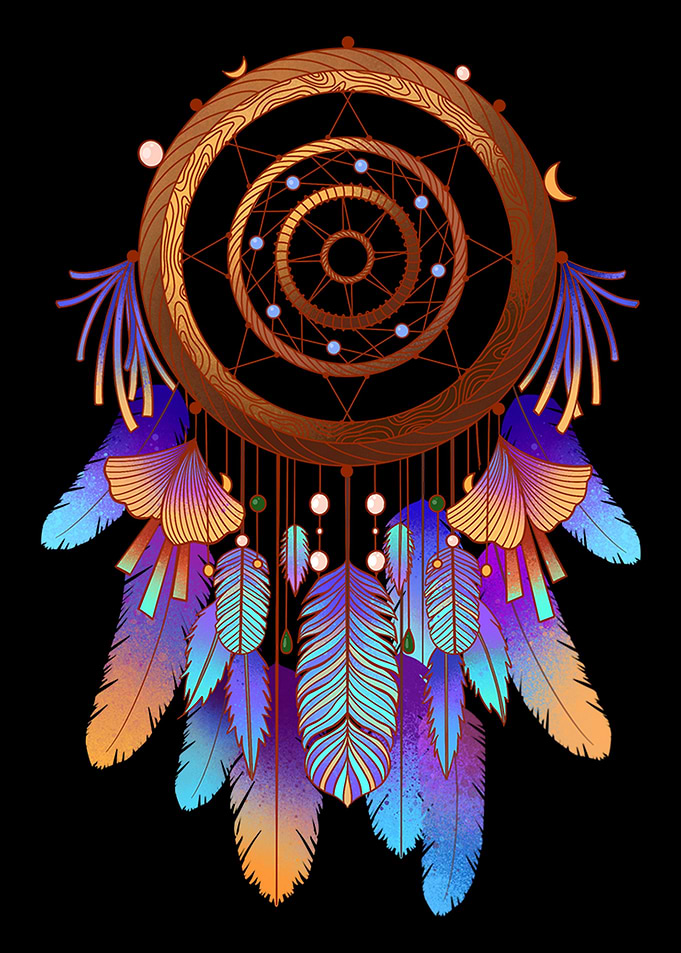 dream catcher with feather