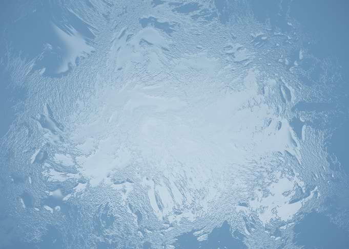 Ice layer underwater sky