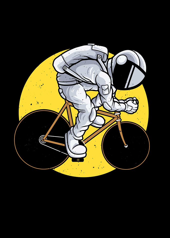 Biker Astronaut Bicycle