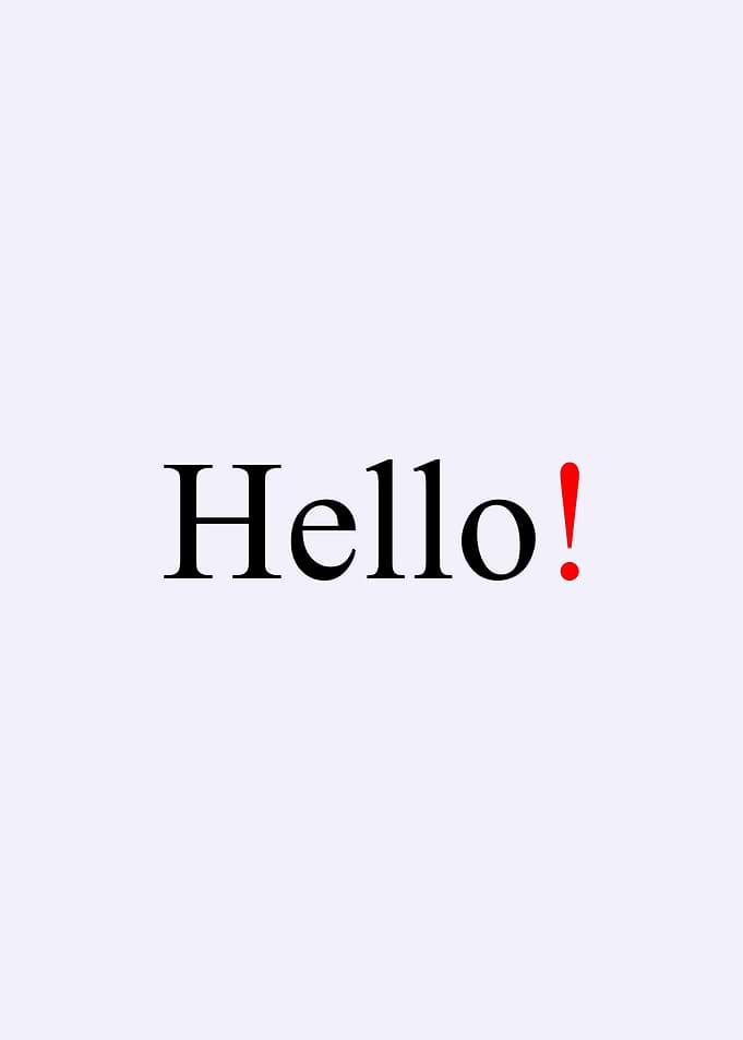 Hello