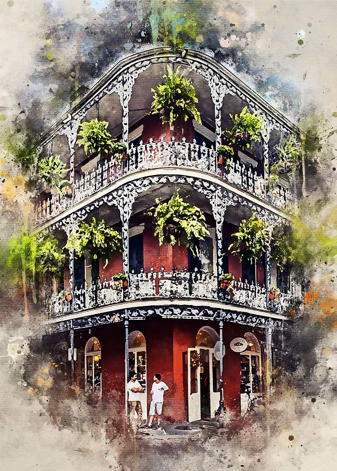 New Orleans in Watercolor