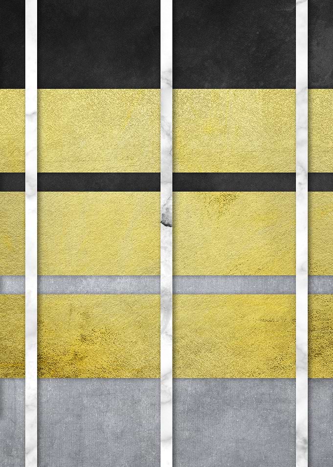 3 Golden Marble Stripes