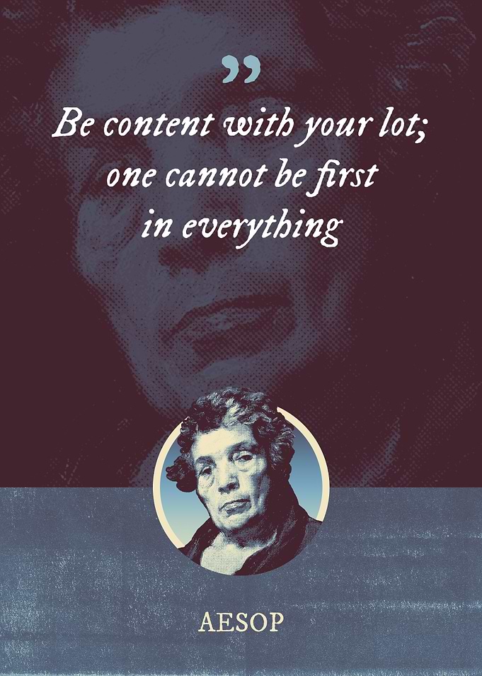 Be content with your lot