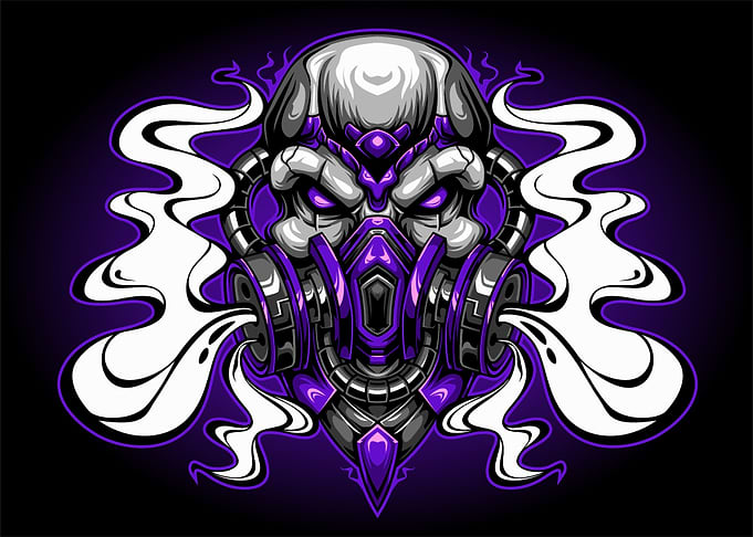 Mecha Smoke Skull