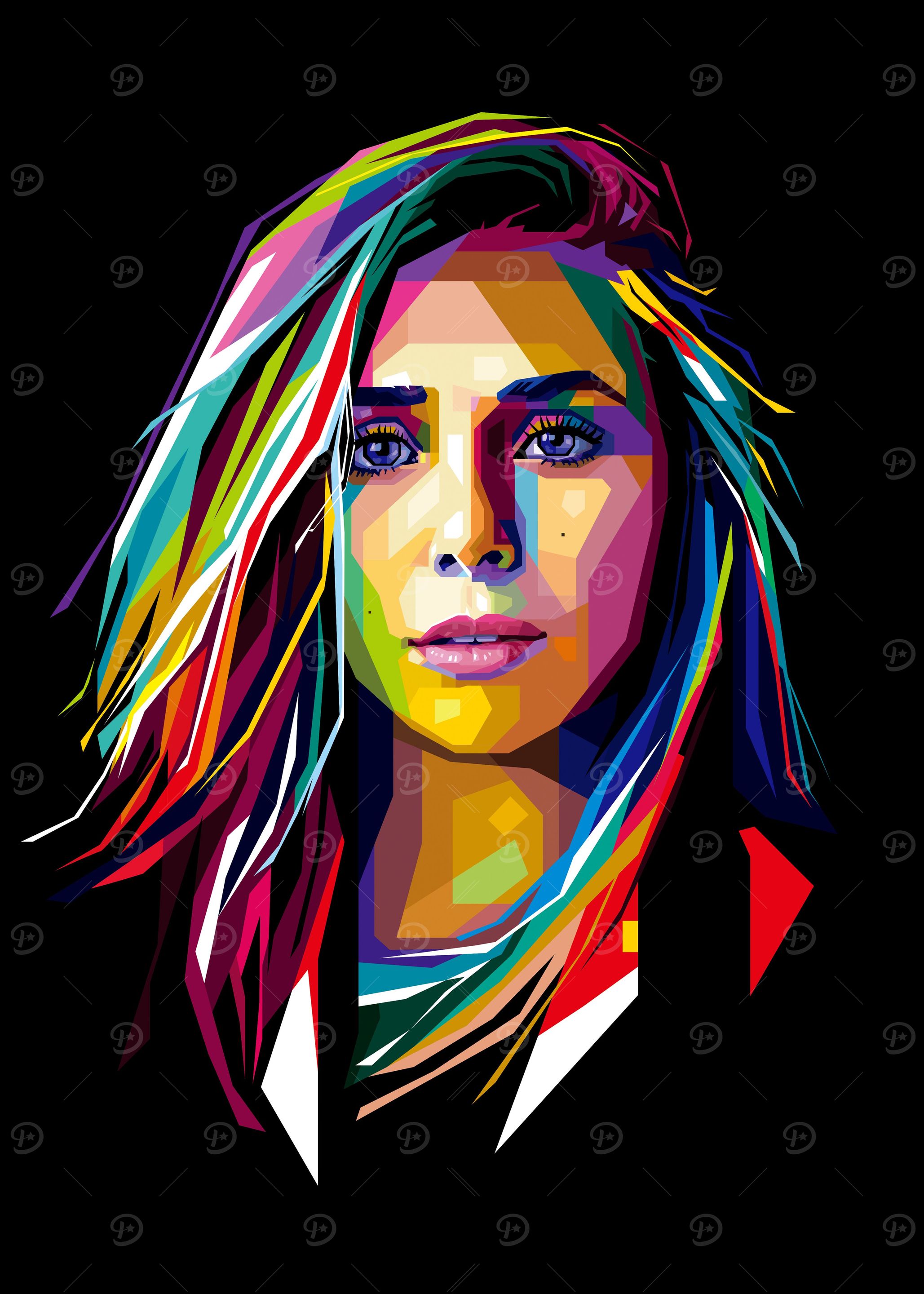 Elizabeth Olsen Pop Art