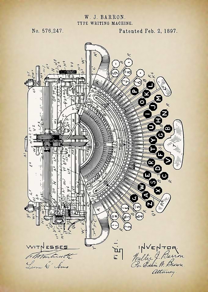 Type writing machine