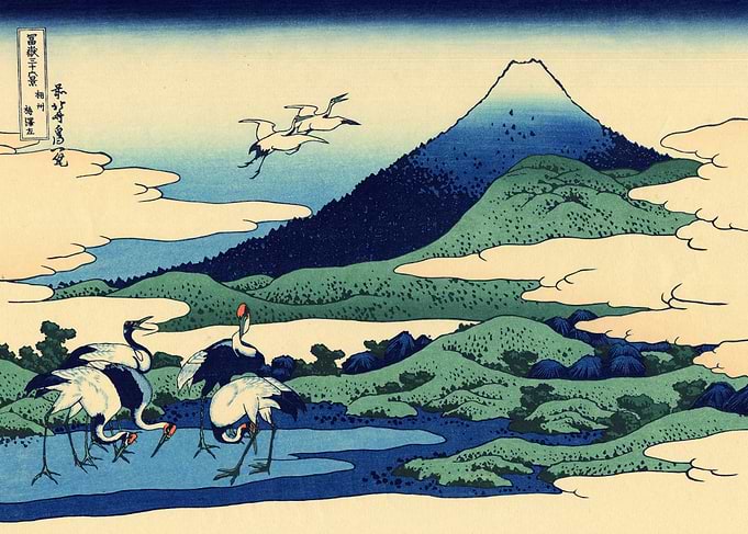 Woodblock Landscape Japan