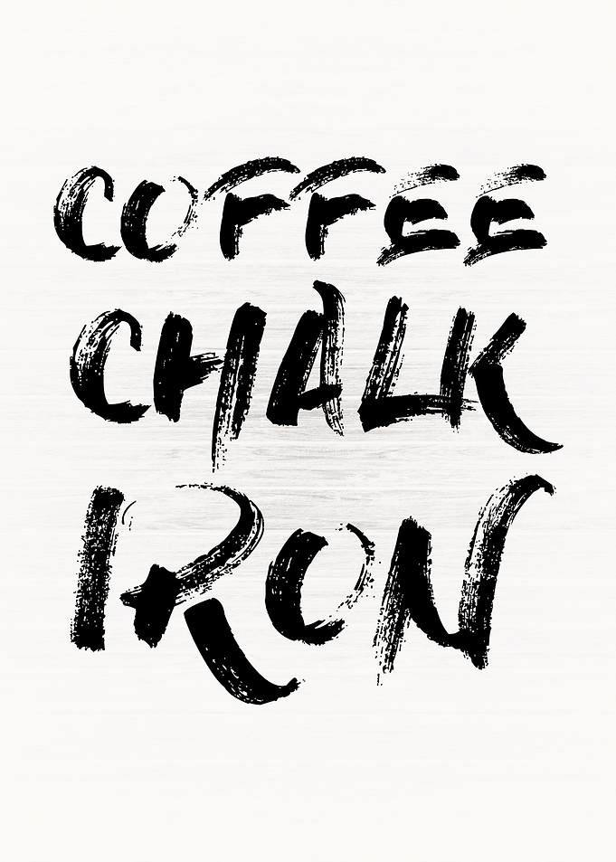 Coffee Chalk and Iron