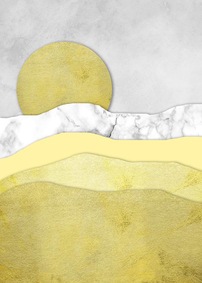 Golden Marble Sunset