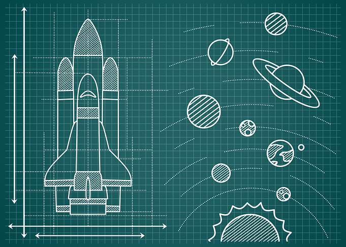 Space shuttle blueprints