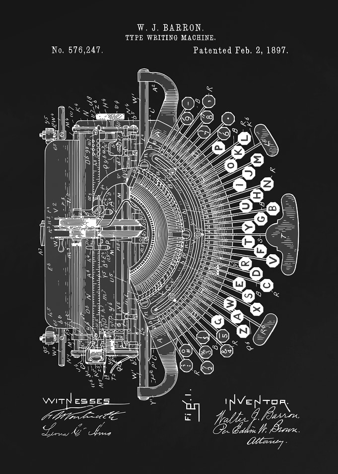 Type writing machine